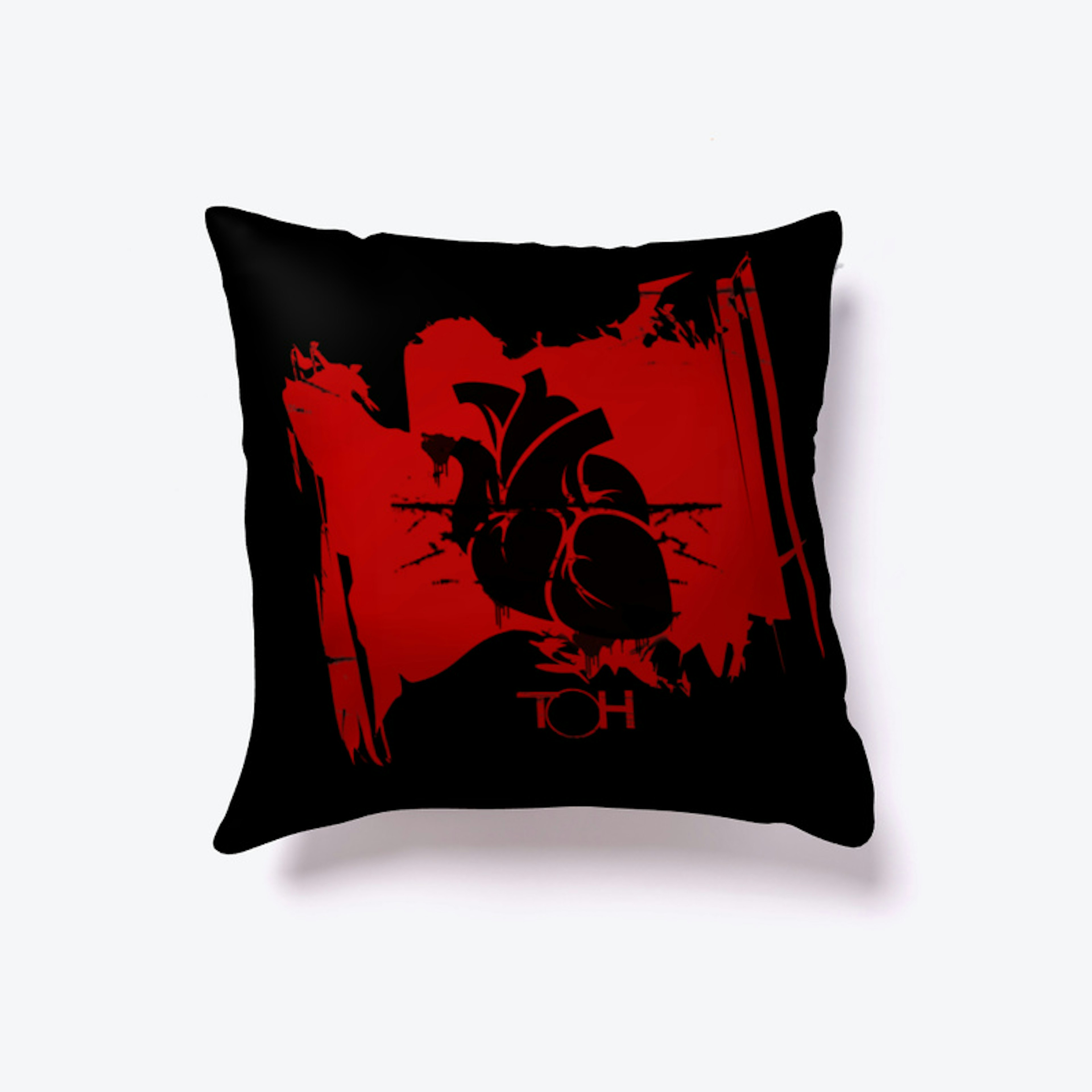 TOH- Grunge Heart Pillow